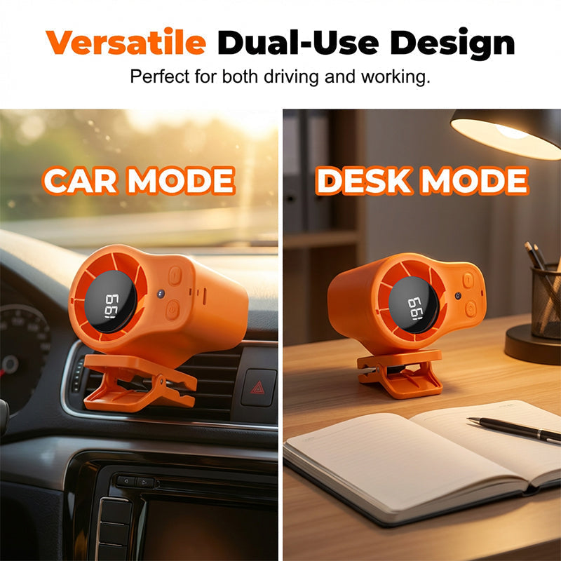 🔥¡OFERTA ESPECIAL! 50% DE DESCUENTO🔥 Ventilador personal manos libres con pantalla LED