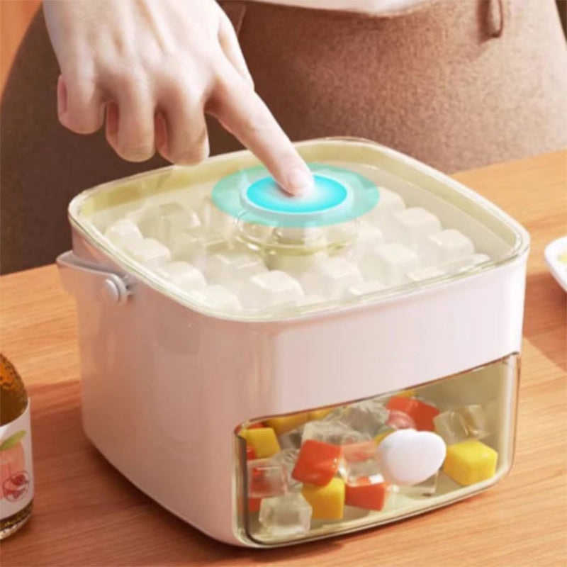 Molde para Cubitos de Hielo de 2 pisos con Bandeja y Fund
