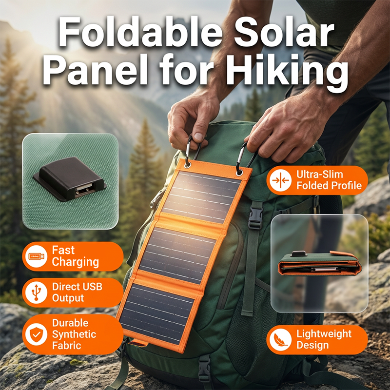 🔋 ¡50% DE DESCUENTO AHORA! ☀️ Panel solar portátil con carga USB: plegable, resistente a la intemperie y perfecto para acampar y aventuras al aire libre 🏕️