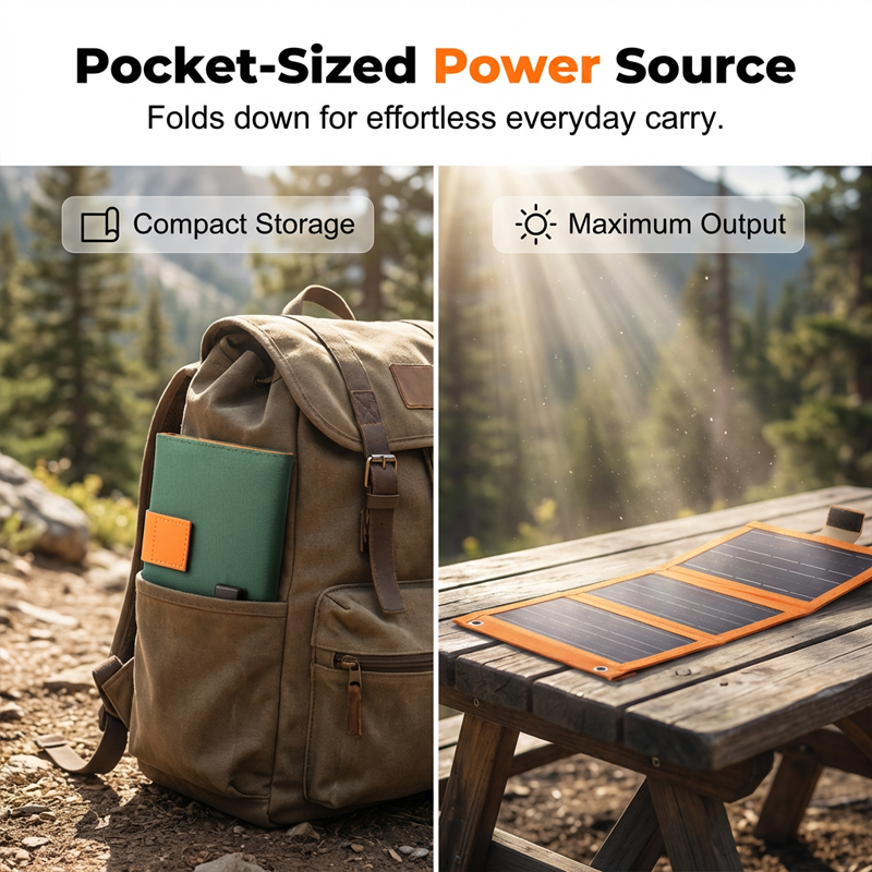 🔋 ¡50% DE DESCUENTO AHORA! ☀️ Panel solar portátil con carga USB: plegable, resistente a la intemperie y perfecto para acampar y aventuras al aire libre 🏕️