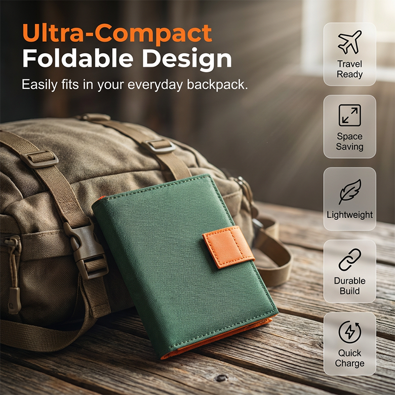 🔋 ¡50% DE DESCUENTO AHORA! ☀️ Panel solar portátil con carga USB: plegable, resistente a la intemperie y perfecto para acampar y aventuras al aire libre 🏕️