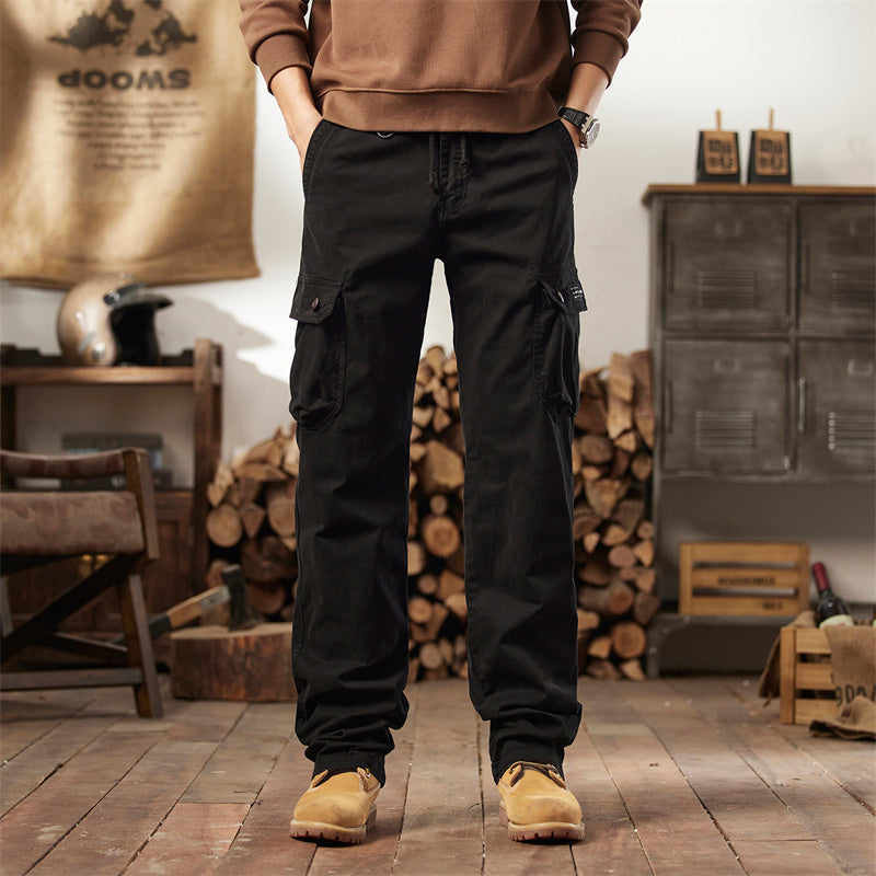 Pantalones tácticos cargo de algodón para hombre