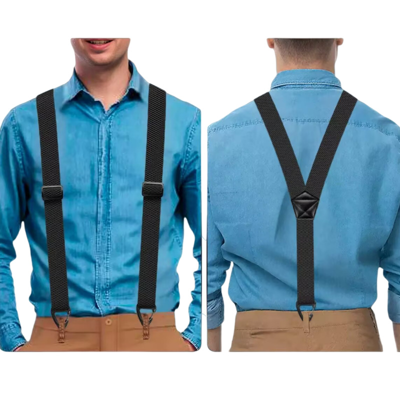 📢📢 -50 % !! ⏰ Tirantes para hombre con clip, espalda en X