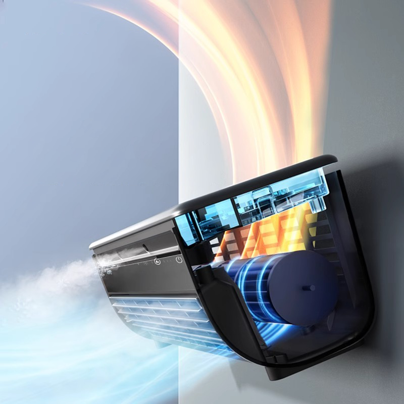 Mini aire acondicionado universal de escritorio y de pared con nebulizador de hielo