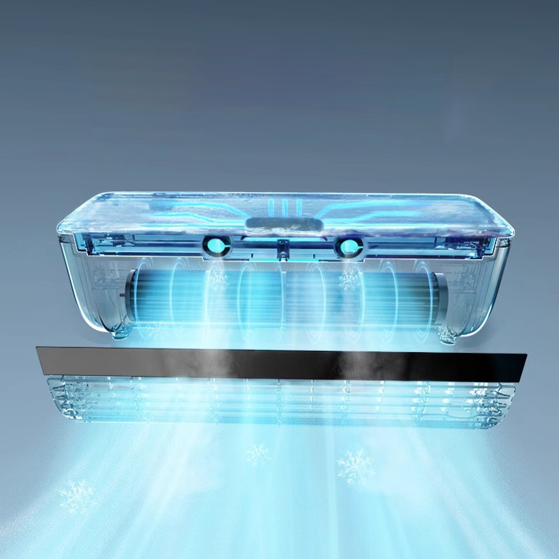 Mini aire acondicionado universal de escritorio y de pared con nebulizador de hielo