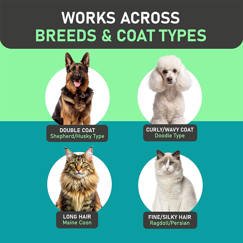 🐱Oferta por tiempo limitado🐶 Cepillo de Cuidado de Doble Cara para Perros y Gatos – Quita Enredos, Masajea y Reduce la Caída de Pelo ✨