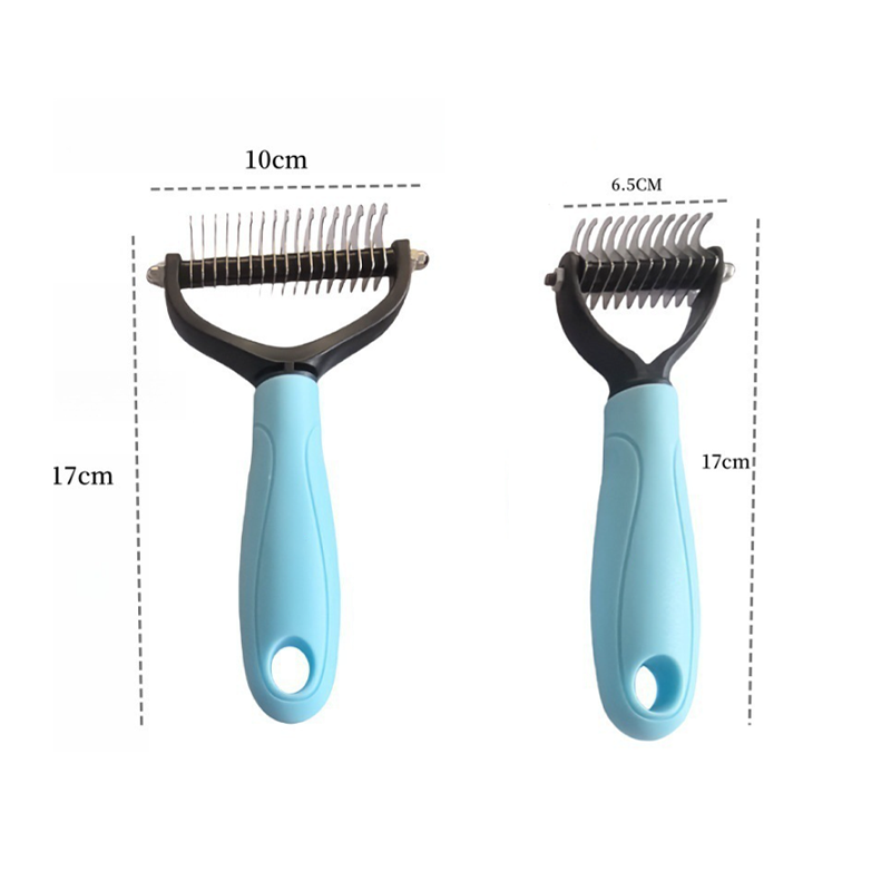 🐱Oferta por tiempo limitado🐶 Cepillo de Cuidado de Doble Cara para Perros y Gatos – Quita Enredos, Masajea y Reduce la Caída de Pelo ✨