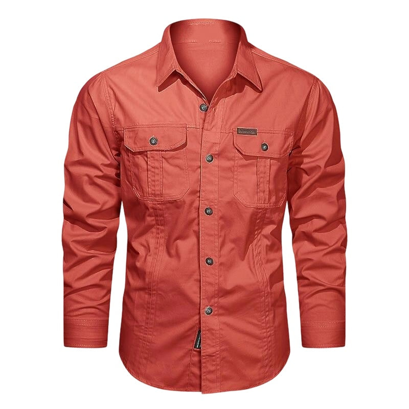 ⏰🔥 ¡50% DE DESCUENTO POR TIEMPO LIMITADO! 👔 Camisa de Trabajo de Algodón – Cómoda, Duradera y Perfecta para Hombres ✨💪