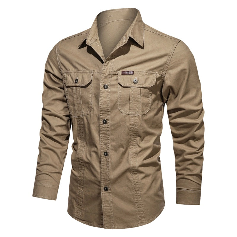 ⏰🔥 ¡50% DE DESCUENTO POR TIEMPO LIMITADO! 👔 Camisa de Trabajo de Algodón – Cómoda, Duradera y Perfecta para Hombres ✨💪