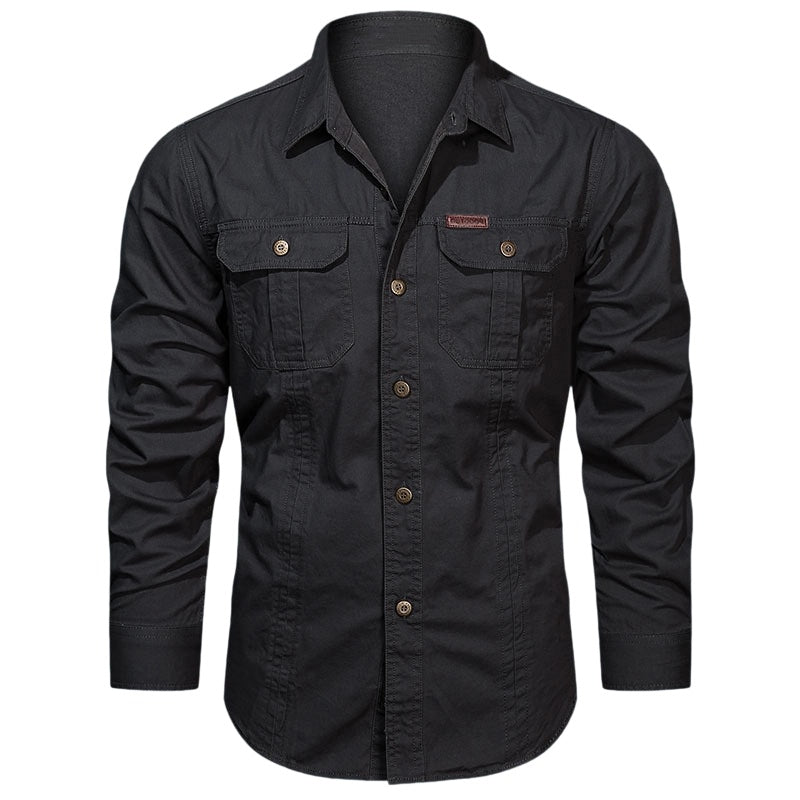 ⏰🔥 ¡50% DE DESCUENTO POR TIEMPO LIMITADO! 👔 Camisa de Trabajo de Algodón – Cómoda, Duradera y Perfecta para Hombres ✨💪