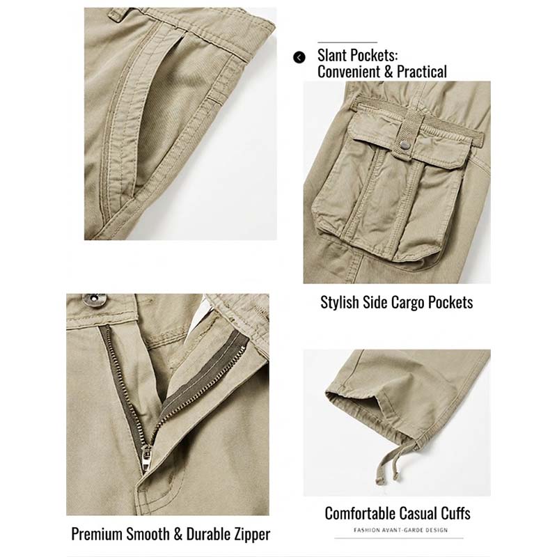 👖 ¡50% DE DESCUENTO AHORA! 🔧 Pantalones cargo tácticos clásicos para hombre: con múltiples bolsillos, resistentes y con puños ajustables. Perfectos para actividades al aire libre y uso diario ✨