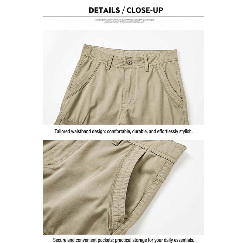 👖 ¡50% DE DESCUENTO AHORA! 🔧 Pantalones cargo tácticos clásicos para hombre: con múltiples bolsillos, resistentes y con puños ajustables. Perfectos para actividades al aire libre y uso diario ✨