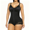 👗 ¡OFERTA POR TIEMPO LIMITADO 50% DE DESCUENTO! 🍃 Body de Control de Abdomen con Cremallera para Mujer – Compresión 360°, Doble Cierre, Tiras Ajustables y Antideslizante ✨
