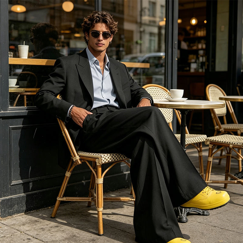 👔 ¡OFERTA ESPECIAL 50% DE DESCUENTO AHORA! 🎩 Pantalones de Pierna Ancha para Hombre – Corte Estructurado, Tela Premium, 3 Colores ✨