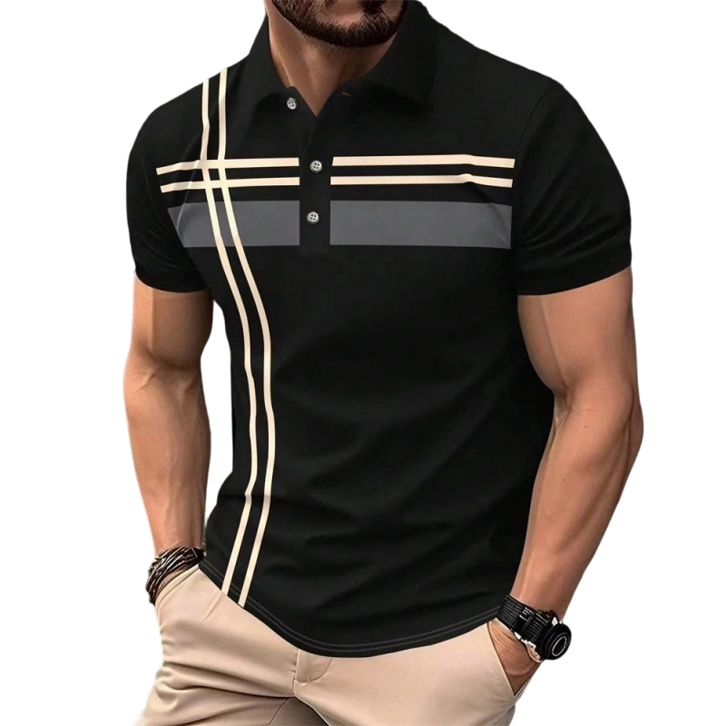 👕Camiseta🌿 de manga corta de manga corta de hombre con cuello