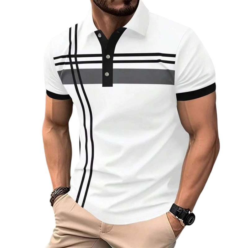 👕Camiseta🌿 de manga corta de manga corta de hombre con cuello