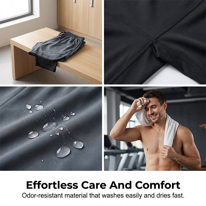 📢📢¡50% DE DESCUENTO! ⏰Mallas de correr 2 en 1 para hombres con pantalones cortos