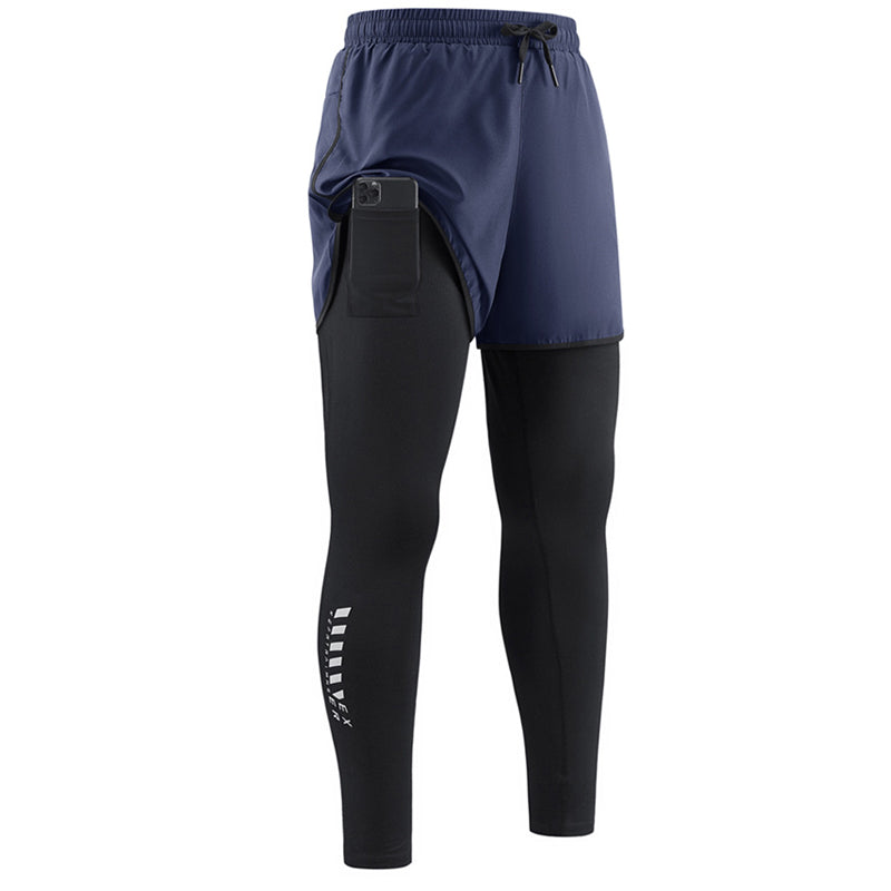 📢📢¡50% DE DESCUENTO! ⏰Mallas de correr 2 en 1 para hombres con pantalones cortos
