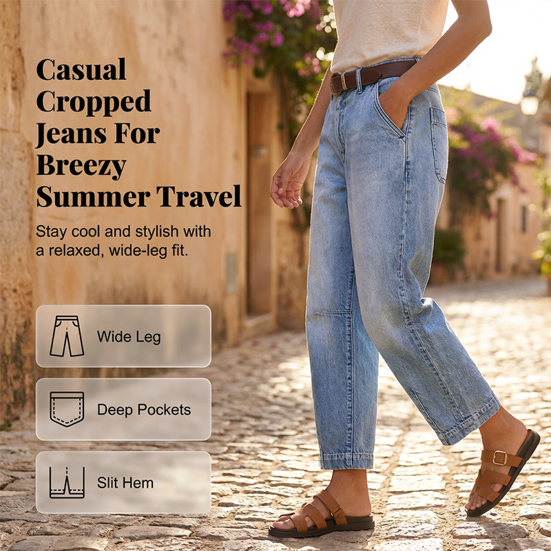 👖 ¡50% DE DESCUENTO POR TIEMPO LIMITADO! ✨ Vaqueros Cortos Acampanados para Mujer – Cintura Alta, Pierna Ancha, Estilo Vintage ✨
