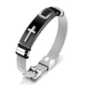 🔥Novedad 2026 y 50% de descuento🔥 Pulsera de cruz de acero inoxidable para hombre: duradera, resistente al deslustre y perfecta para el uso diario o para un estilo espiritual ✝️