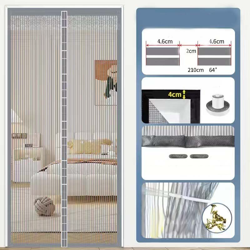 🔥**¡50% DE DESCUENTO HOY + MÁS COMPRAS, MÁS AHORRAS! 🚪🦟 Mosquitera Magnética Reforzada – ¡Adiós a los Mosquitos y a las Cortinas que se Abren con el Viento!**
