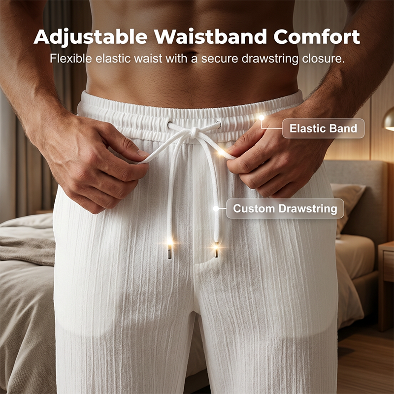 Set de camisa y pantalones texturizados de dos piezas para hombre
