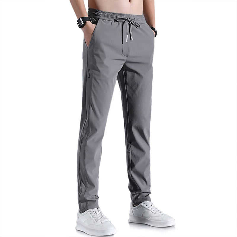🏃‍♂️ ¡OFERTA LIMITADA 50% OFF! ✨ Pantalones de Chándal de Seda de Hielo para Hombre – Secado Rápido, Corte Holgado, Ultraligeros ❄️