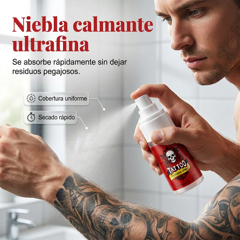 ⏰🔥 ¡50% DE DESCUENTO POR TIEMPO LIMITADO! 🎨 Spray Hidratante para Tatuajes – Cuida y Protege tu Tinta ✨