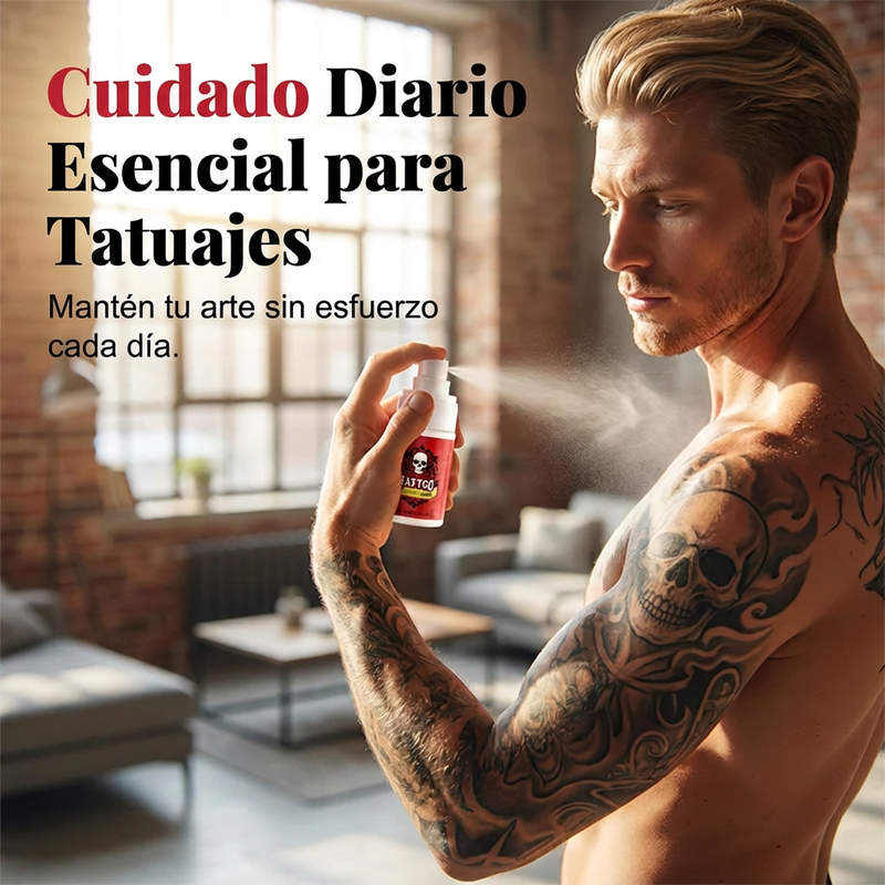 ⏰🔥 ¡50% DE DESCUENTO POR TIEMPO LIMITADO! 🎨 Spray Hidratante para Tatuajes – Cuida y Protege tu Tinta ✨