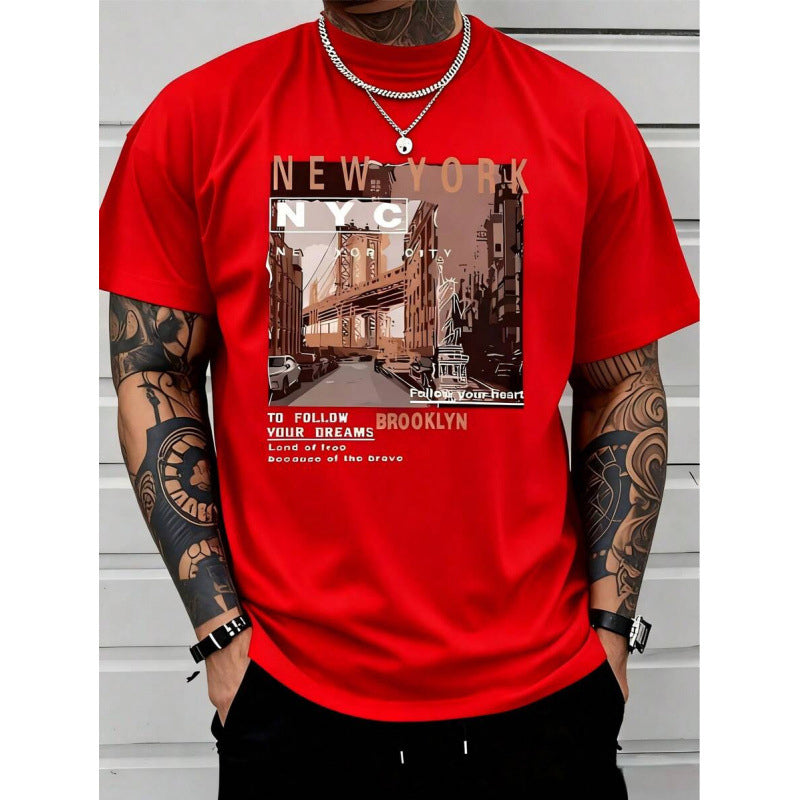 🏙️ ¡50% DE DESCUENTO POR TIEMPO LIMITADO! ✨ Camiseta Gráfica Urbana – Nueva York, Suave, Corte Relajado ✨
