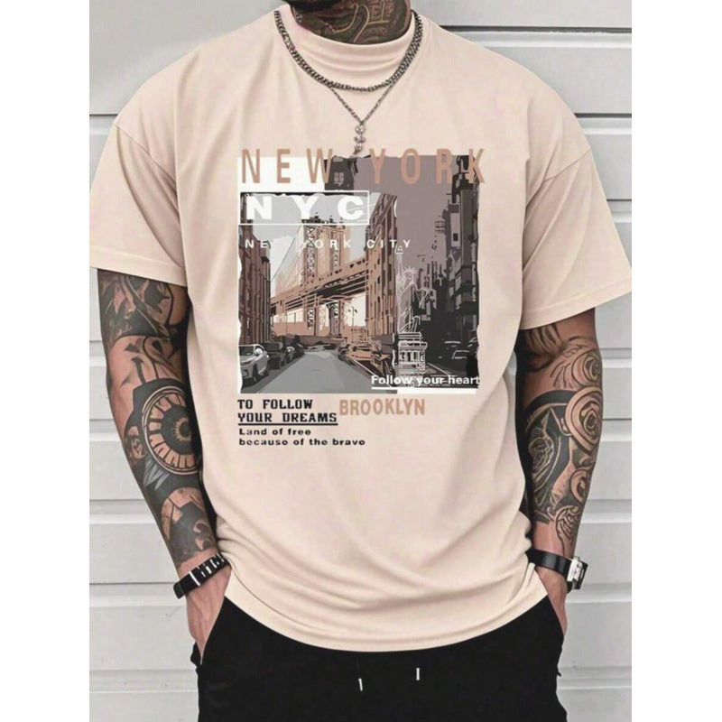 🏙️ ¡50% DE DESCUENTO POR TIEMPO LIMITADO! ✨ Camiseta Gráfica Urbana – Nueva York, Suave, Corte Relajado ✨