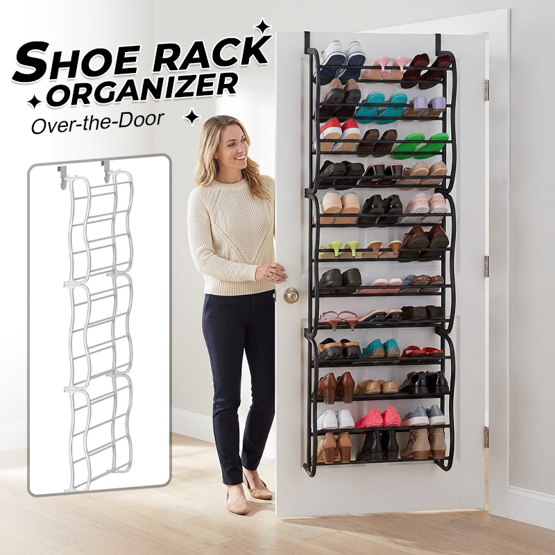 ⏰🔥 ¡50% OFF por tiempo limitado! 👟 Organizador de Zapatos de Puerta – Gran Capacidad y Ahorro de Espacio