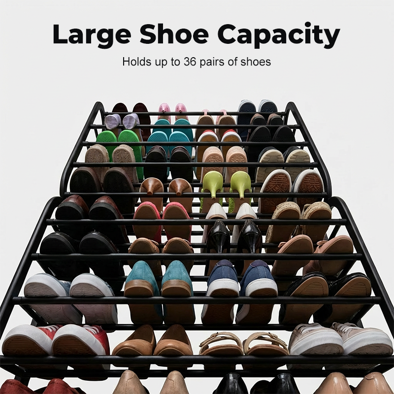 ⏰🔥 ¡50% OFF por tiempo limitado! 👟 Organizador de Zapatos de Puerta – Gran Capacidad y Ahorro de Espacio