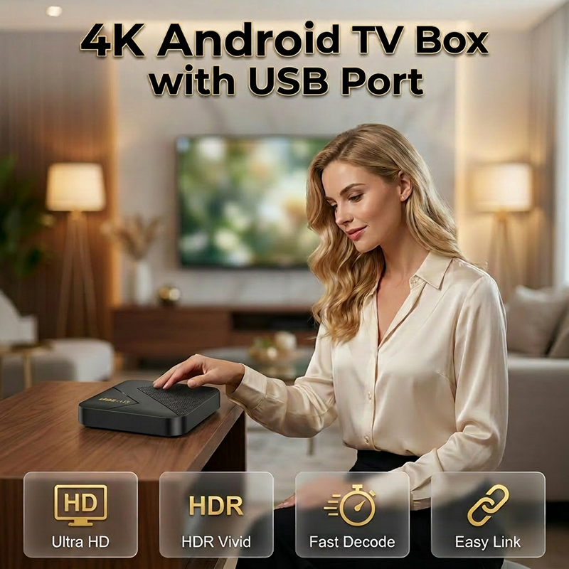 🎁¡Oferta imperdible! 50% de descuento en Android TV Box con Bluetooth —— Envío gratis