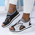 📢📢 ¡50% DE DESCUENTO! ⏰ Sandalias de Plataforma con Punta Abierta para Mujer – Ligeras, Acolchadas y Perfectas para Días Soleados y Vacaciones 🌴✨