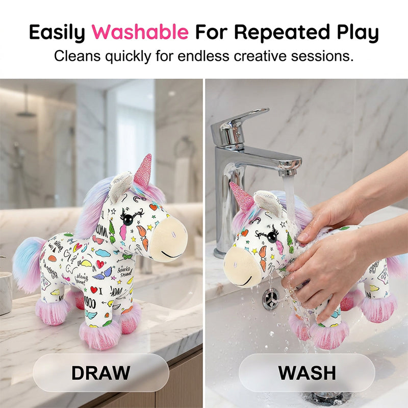 Kit DIY para Colorear un Peluche de Unicornio