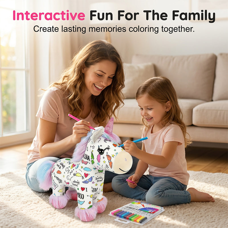 Kit DIY para Colorear un Peluche de Unicornio