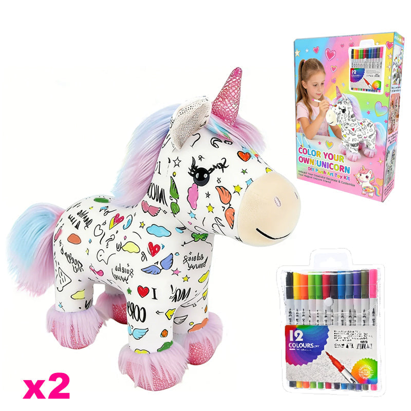Kit DIY para Colorear un Peluche de Unicornio