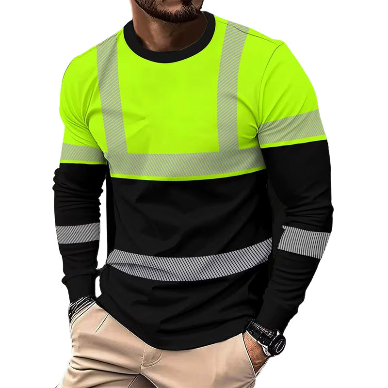 📢📢50% DE DESCUENTO!! ⏰Camisa de Manga Larga con Cuello Redondo Estampada para Hombre