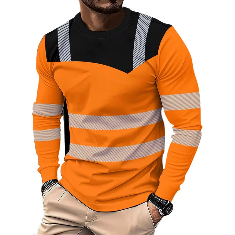 📢📢50% DE DESCUENTO!! ⏰Camisa de Manga Larga con Cuello Redondo Estampada para Hombre