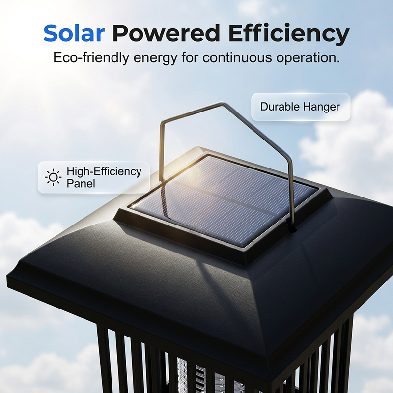 🦟☀️ ¡OFERTA 50% OFF! Matamoscas Solar para Exterior con Doble Luz – Control Inteligente de Mosquitos