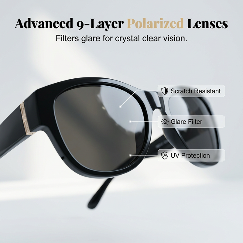 😎🔥 ¡50% OFF! Gafas de Sol Polarizadas Oversize para Mujer – Protección UV400 con Estilo Elegante
