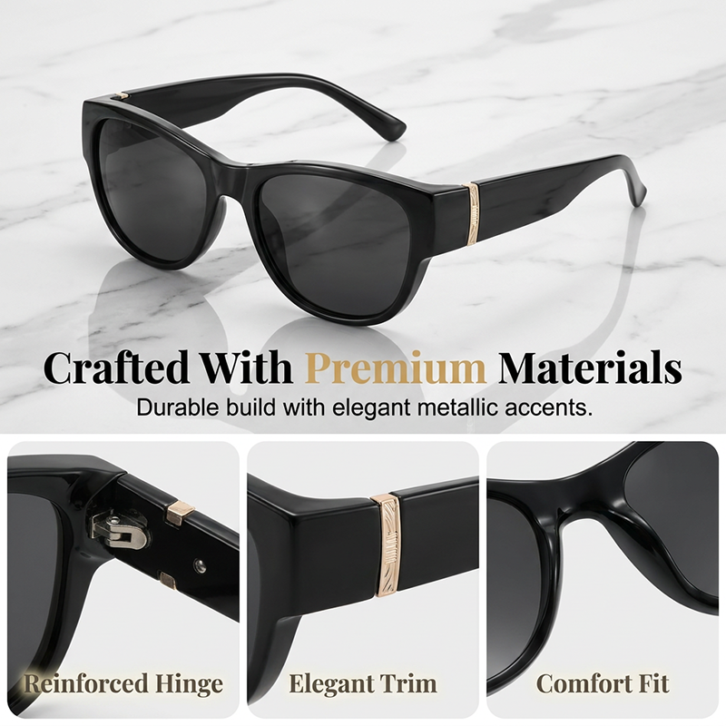 😎🔥 ¡50% OFF! Gafas de Sol Polarizadas Oversize para Mujer – Protección UV400 con Estilo Elegante