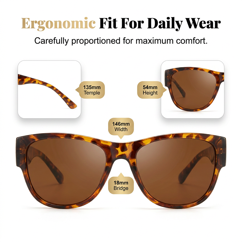 😎🔥 ¡50% OFF! Gafas de Sol Polarizadas Oversize para Mujer – Protección UV400 con Estilo Elegante