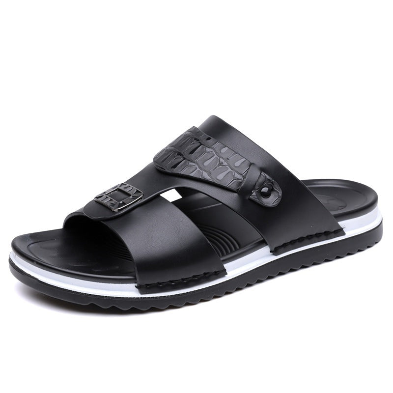 📢📢50% DE DESCUENTO !! ⏰Sandalias Slip-On de Cuero Sintético para Hombre