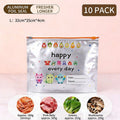 Reusable Aluminum Foil Sealable Storage Bags (10-Pieces)