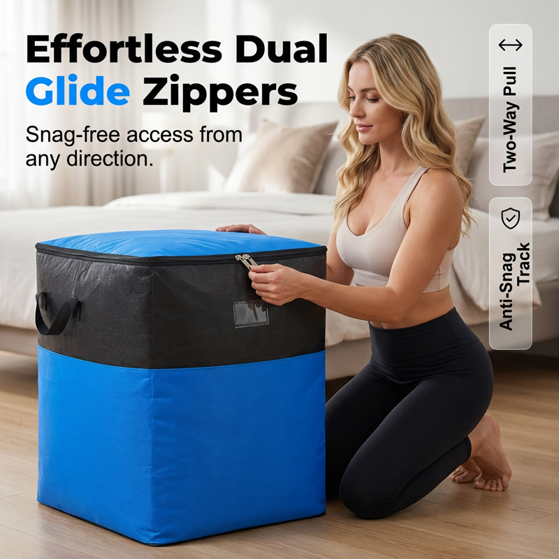 📦 ¡50% DE DESCUENTO AHORA! 🧳 Bolsa plegable de almacenamiento y mudanza – asas resistentes y cierre con cremallera – se pliega completamente, perfecta para mudanzas, viajes u organización del armario – reutilizable y fácil de limpiar 🏠