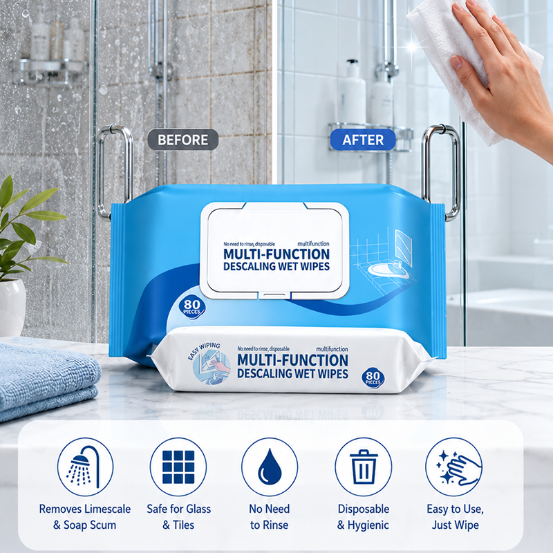 Toallitas de Limpieza Desincrustantes Multifunción para Baño