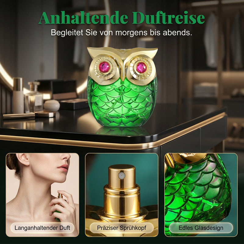 🔥🦉 ¡50% DE DESCUENTO! Eau de Parfum Místico – Aroma Misterioso, Elegante Frasco con Búho, Larga Duración. 🌙💎