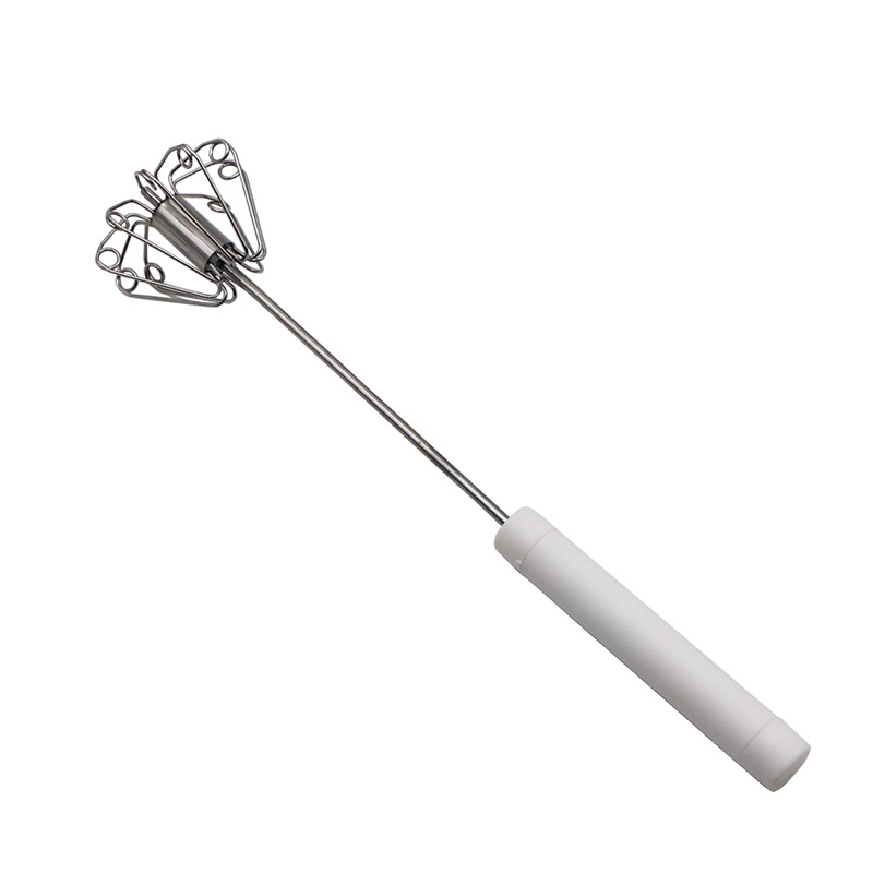 Batidora de huevos manual semiautomática de acero inoxidabl